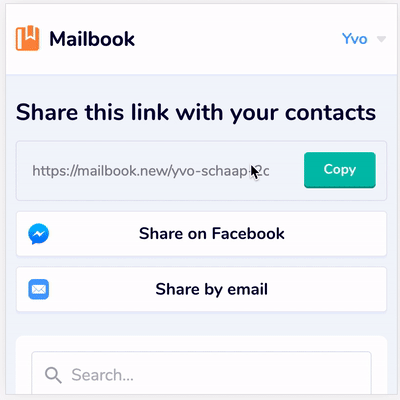 Share your add address link